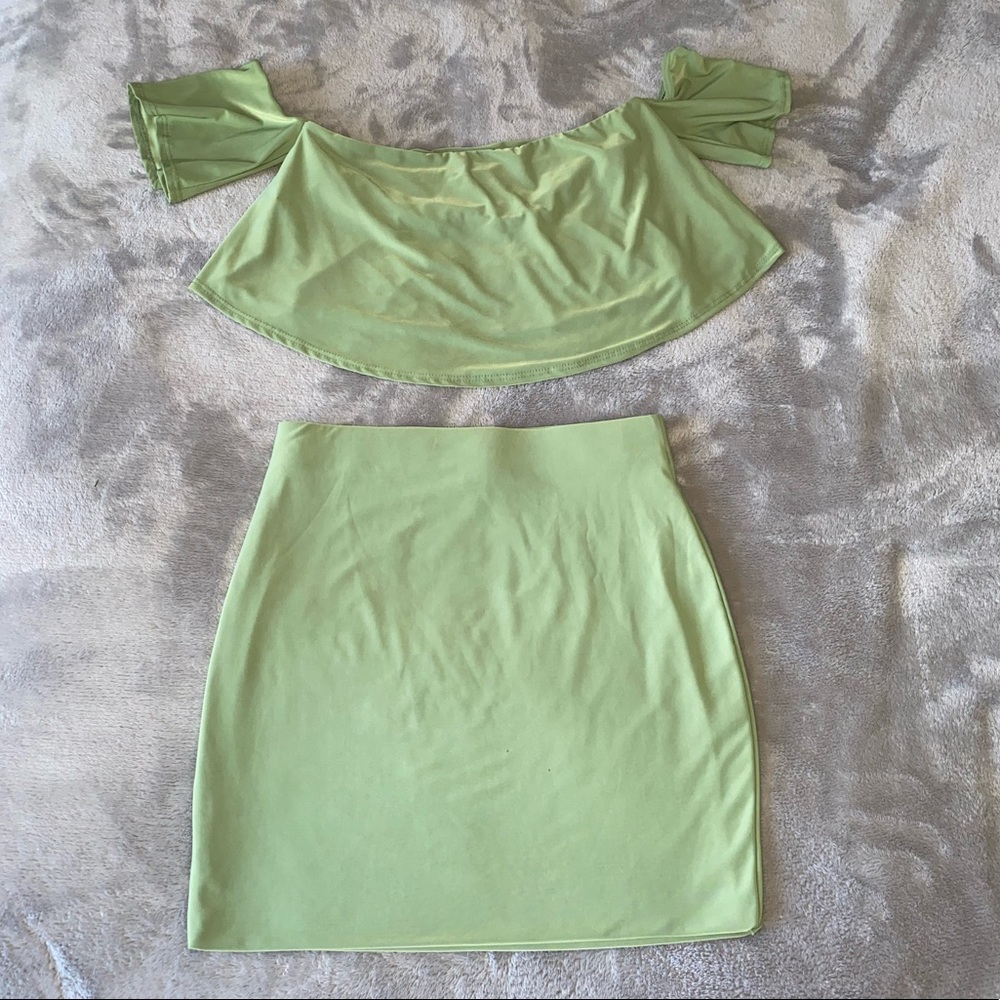 two piece skirt set